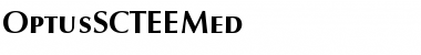 Download OptusSCTEEMed Regular Font Title Preview