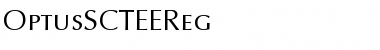 Download OptusSCTEEReg Regular Font Title Preview