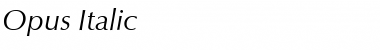 Download Opus Italic Font Title Preview