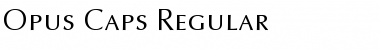 Download Opus-Caps Regular Font Title Preview