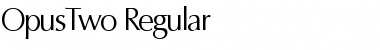 Download OpusTwo Regular Font Title Preview