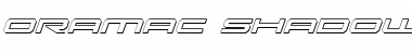 Download Oramac Shadow Italic Shadow Italic Font Title Preview