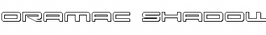Download Oramac Shadow Shadow Font Title Preview