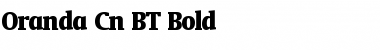 Download Oranda Cn BT Bold Font Title Preview
