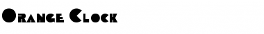 Download Orange Clock Regular Font Title Preview