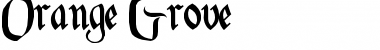 Download Orange Grove Normal Font Title Preview