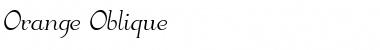 Download Orange Oblique Font Title Preview
