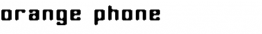 Download orange phone Regular Font Title Preview