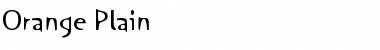 Download Orange Plain Font Title Preview