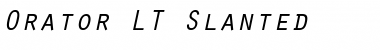 Download Orator LT Italic Font Title Preview