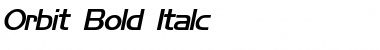 Download Orbit Bold Italc Font Title Preview