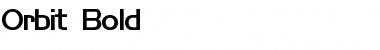 Download Orbit Bold Font Title Preview