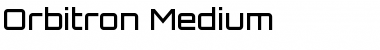 Download Orbitron Medium Font Title Preview
