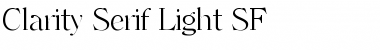 Download Clarity Serif Light SF Regular Font Title Preview