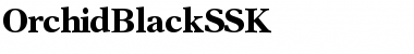 Download OrchidBlackSSK Regular Font Title Preview