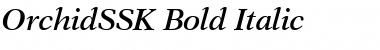 Download OrchidSSK Bold Italic Font Title Preview