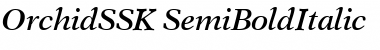Download OrchidSSK SemiBoldItalic Font Title Preview