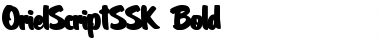 Download OrielScriptSSK Bold Font Title Preview