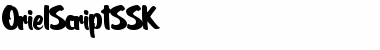 Download OrielScriptSSK Regular Font Title Preview