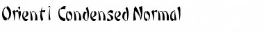 Download Orient 1Condensed Normal Font Title Preview