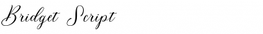Download Bridget Script Regular Font Title Preview