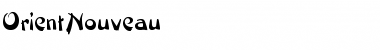 Download OrientNouveau Regular Font Title Preview