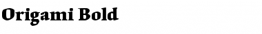 Download Origami Bold Font Title Preview