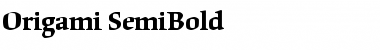 Download Origami-SemiBold Semi Bold Font Title Preview