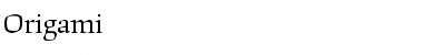 Download Origami Roman Font Title Preview