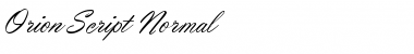 Download Orion Script Normal Font Title Preview