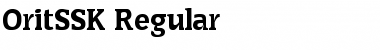 Download OritSSK Regular Font Title Preview
