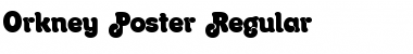 Download Orkney-Poster Regular Font Title Preview