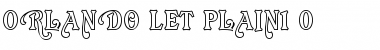 Download Orlando LET Plain Font Title Preview