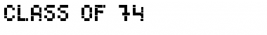 Download Class of '74 Normal Font Title Preview