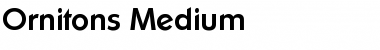 Download Ornitons-Medium Regular Font Title Preview