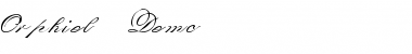 Download Orphiel Demo Regular Font Title Preview