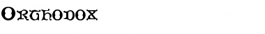 Download Orthodox Bold Font Title Preview