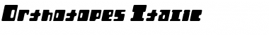 Download Orthotopes Italic Font Title Preview