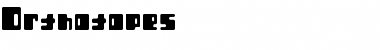 Download Orthotopes Regular Font Title Preview