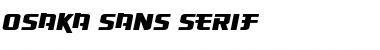 Download Osaka-Sans Serif Regular Font Title Preview