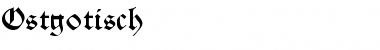 Download Ostgotisch Normal Font Title Preview
