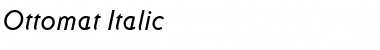 Download Ottomat Italic Font Title Preview