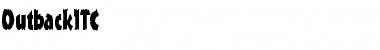 Download OutbackITC Black Font Title Preview