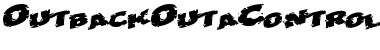 Download OutbackOutaControlSCapsSSK Bold Font Title Preview