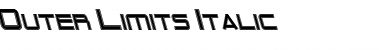 Download Outer Limits Italic Font Title Preview