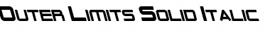 Download Outer Limits Solid Italic Font Title Preview