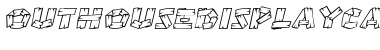 Download OutHouseDisplayCaps Italic Font Title Preview