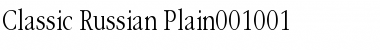 Download Classic Russian Plain Font Title Preview