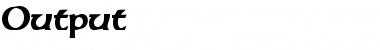 Download Output Normal Font Title Preview