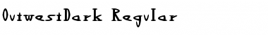 Download OutwestDark Regular Font Title Preview